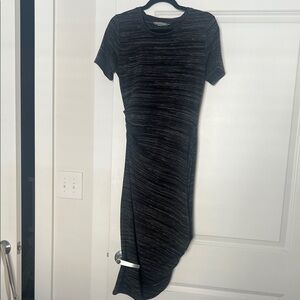 Like new without tags -Athleta Black and Gray Asymmetrical Dress